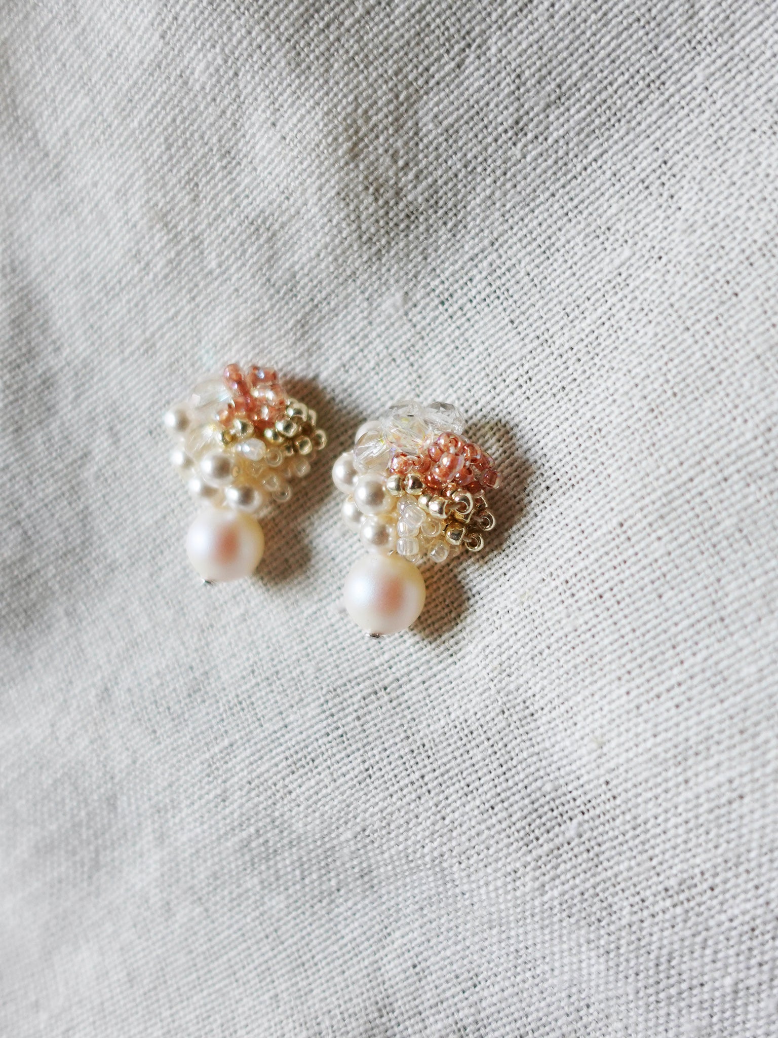 Fantasia Mariota Drop Earrings in Strawberry Red Right