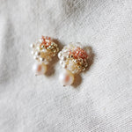 Fantasia Mariota Drop Earrings in Strawberry Red Side