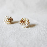 Fantasia Stud Earrings in Caramel Brown Right