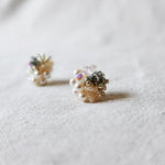 Fantasia Stud Earrings in Diamond Black Close