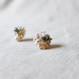Fantasia Stud Earrings in Diamond Black Close