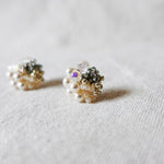 Fantasia Stud Earrings in Diamond Black Right
