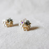 Fantasia Stud Earrings in Diamond Black Right