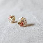 Fantasia Stud Earrings in Strawberry Red Right