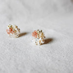 Fantasia Stud Earrings in Strawberry Red Side