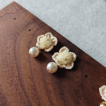 Floral Mariota Earrings in Yellow Top