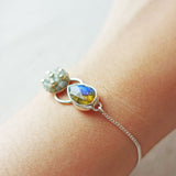 Jasmine Labradorite Smoke Grey Bracelet I Arm 1