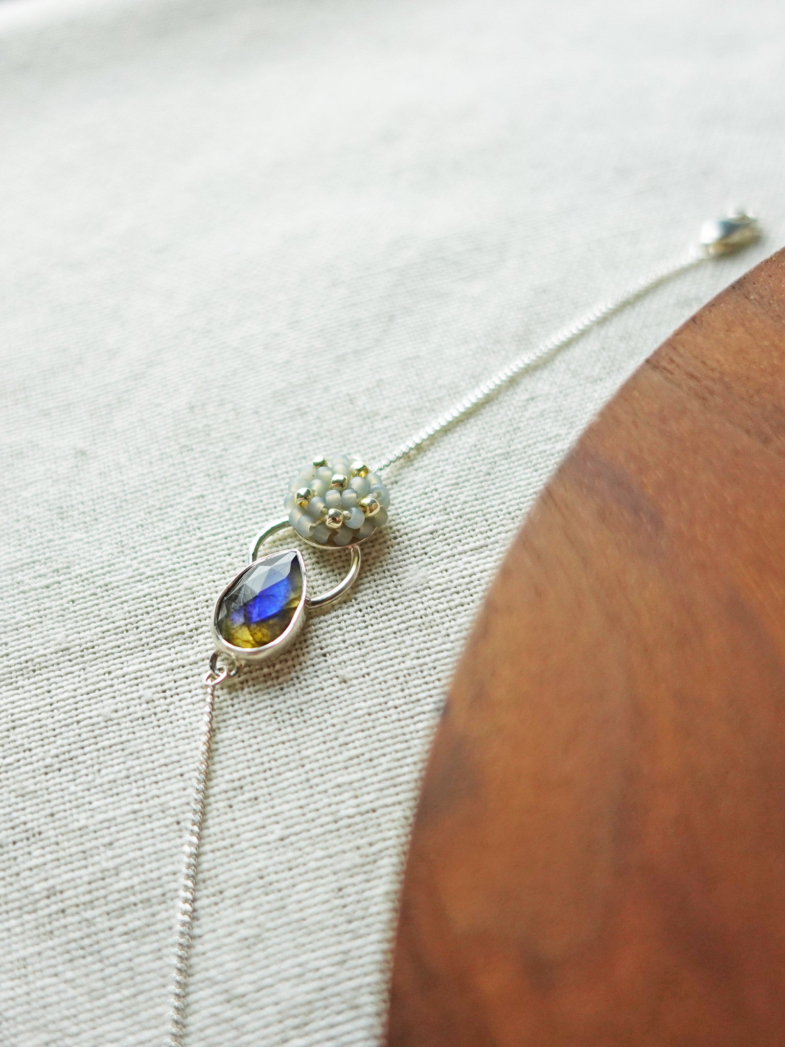 Jasmine Labradorite Smoke Grey Bracelet I Right