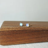 Labradorite Gemstone Stud Earrings II Display 2