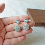 Labradorite Smoke Grey Drop Earrings I Hand 1