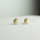 Last Quarter Petite Studs in Ivory Front 2
