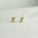 Last Quarter Petite Studs in Ivory Front 3