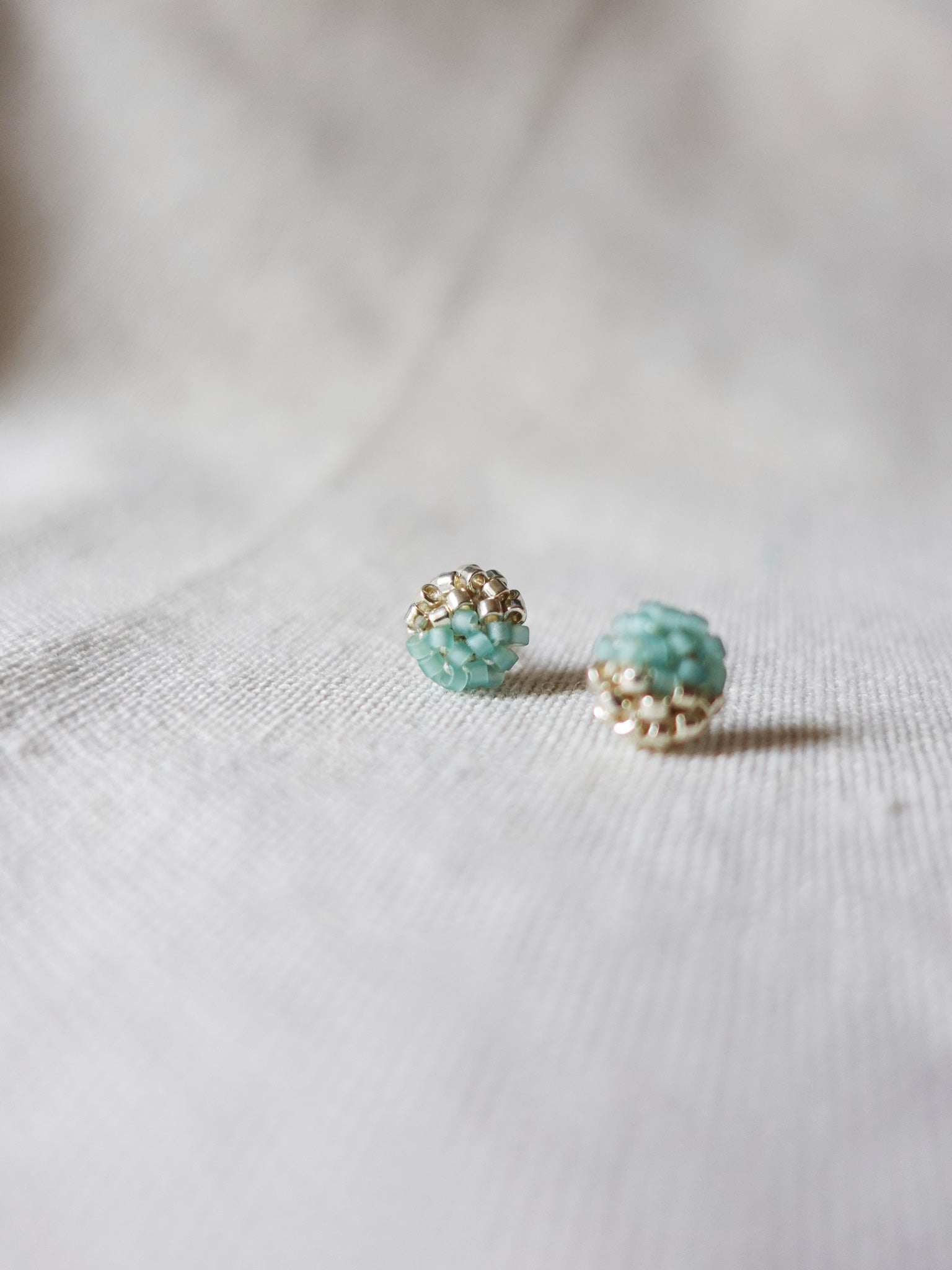 Last Quarter Pixie Stud Earrings