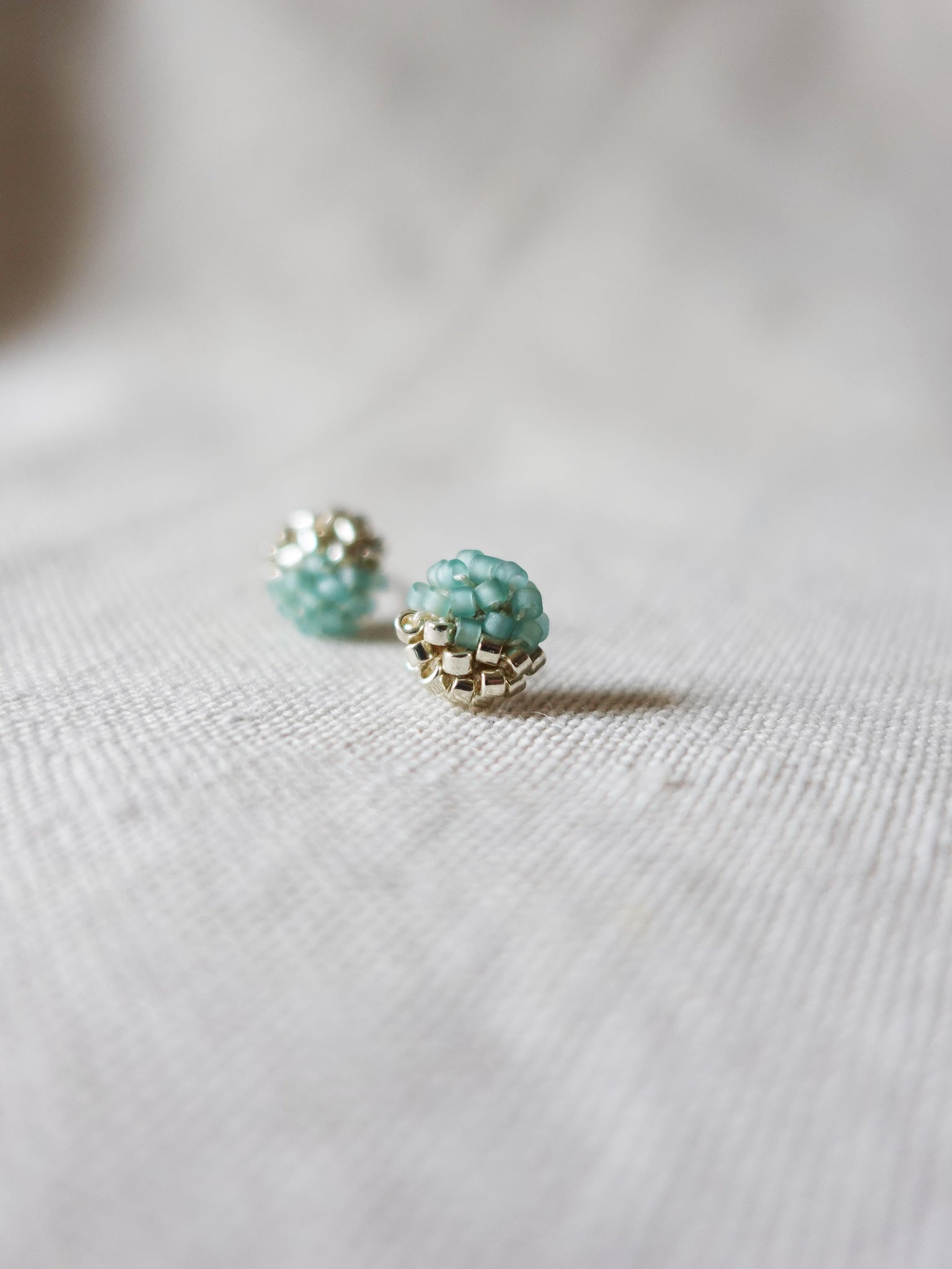 Last Quarter Pixie Stud Earrings