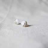 Last Quarter Pixie Stud Earrings