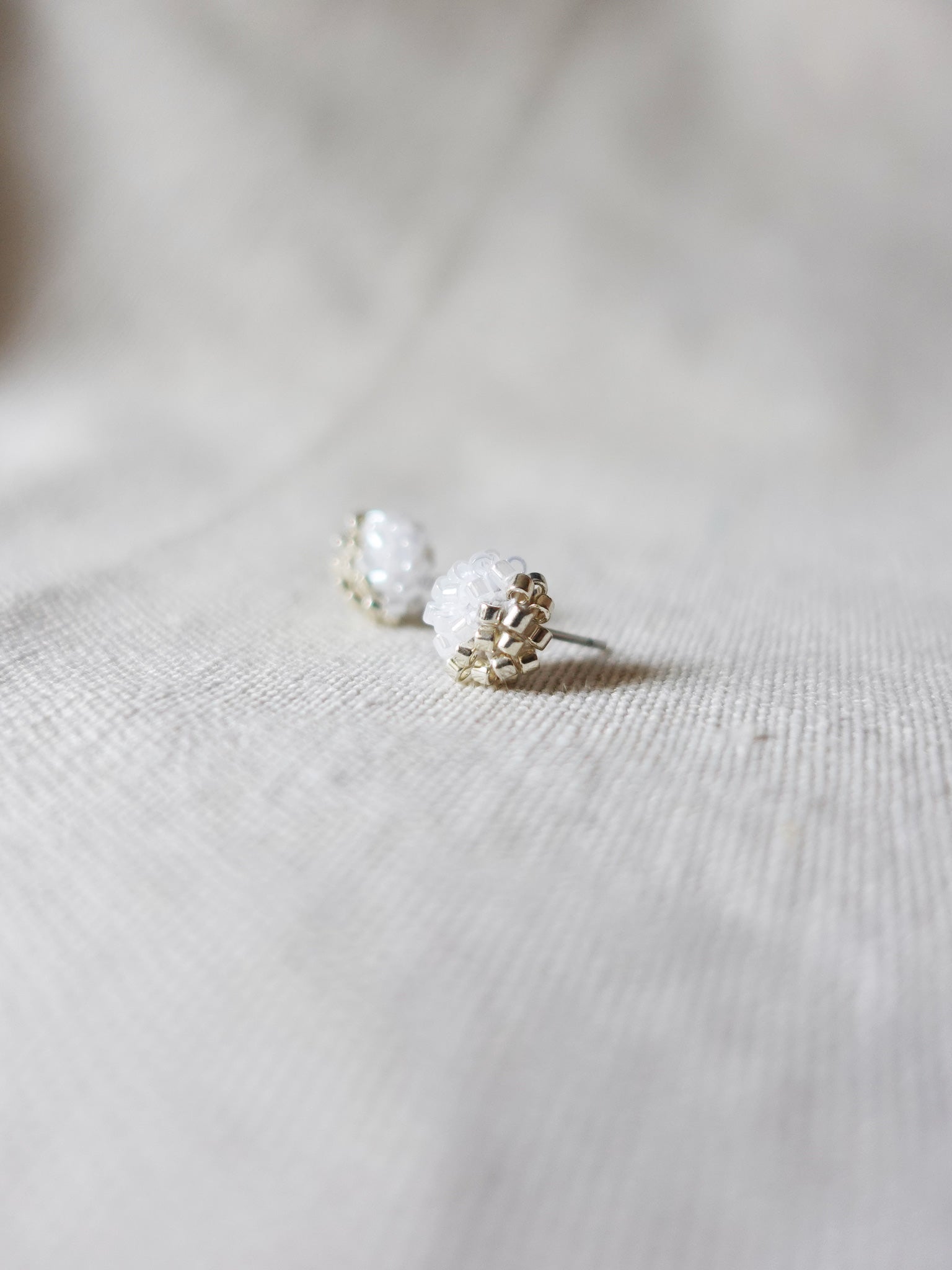 Last Quarter Pixie Stud Earrings