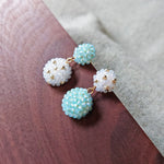 Leda Earrings in Blue Mismatched Display Right