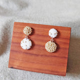 Leda Stars and Moon Earrings Display Front
