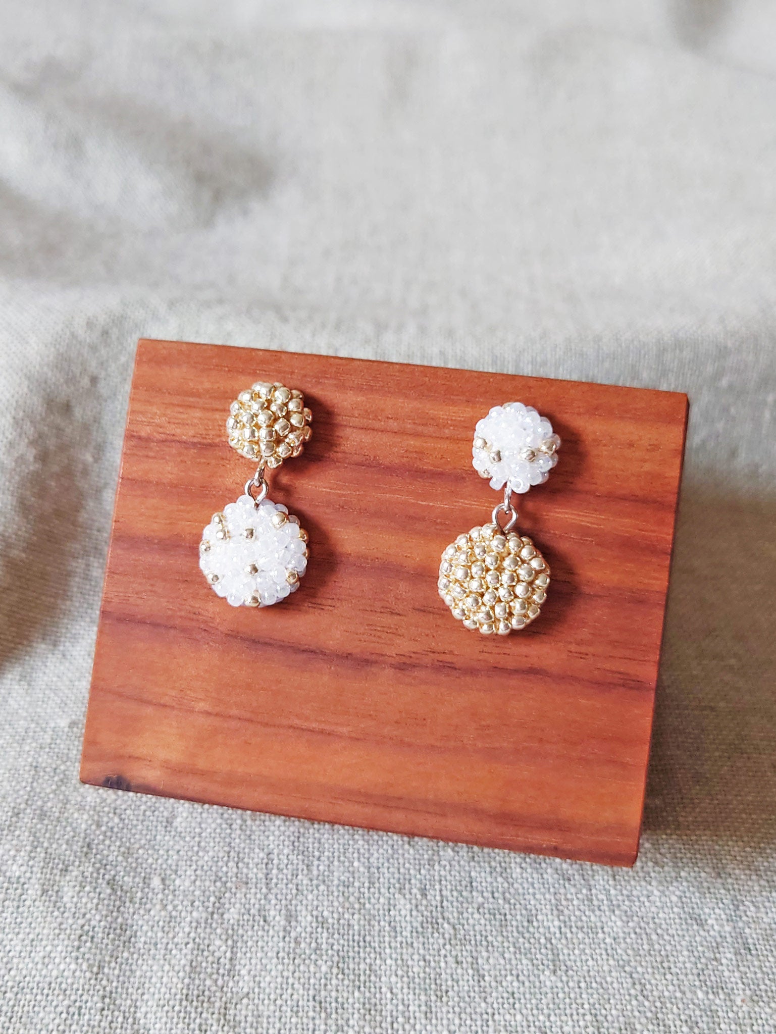 Leda Stars and Moon Earrings Display Front