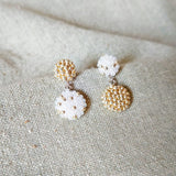 Leda Stars and Moon Earrings Front