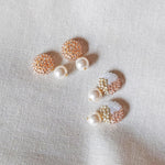 Mariota Champagne Pink Earrings Group