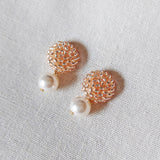 Mariota Champagne Pink Earrings Right