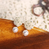 Mariota Drop Earrings in Ivory Right