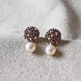 Mariota Drop Earrings in Umber Front