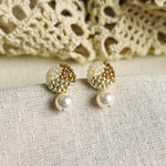 Mariota Trio Earrings in Caramel Brown Front