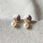 Mariota Trio Earrings in Umber Front