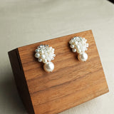 Marshmallow Mariota Drop Earrings Display Left