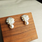 Marshmallow Mariota Drop Earrings Display Right