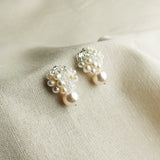 Marshmallow Mariota Drop Earrings Left