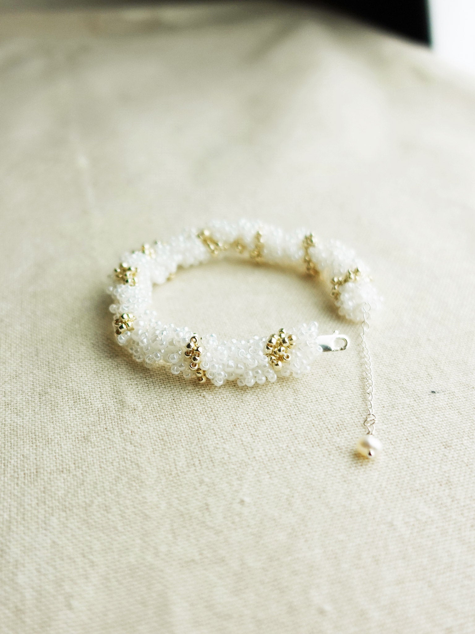 Meadow Star Dust Bracelet in White Clasp Left