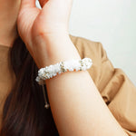 Meadow Star Dust Bracelet in White Model 1