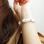 Meadow Star Dust Bracelet in White Model Clasp