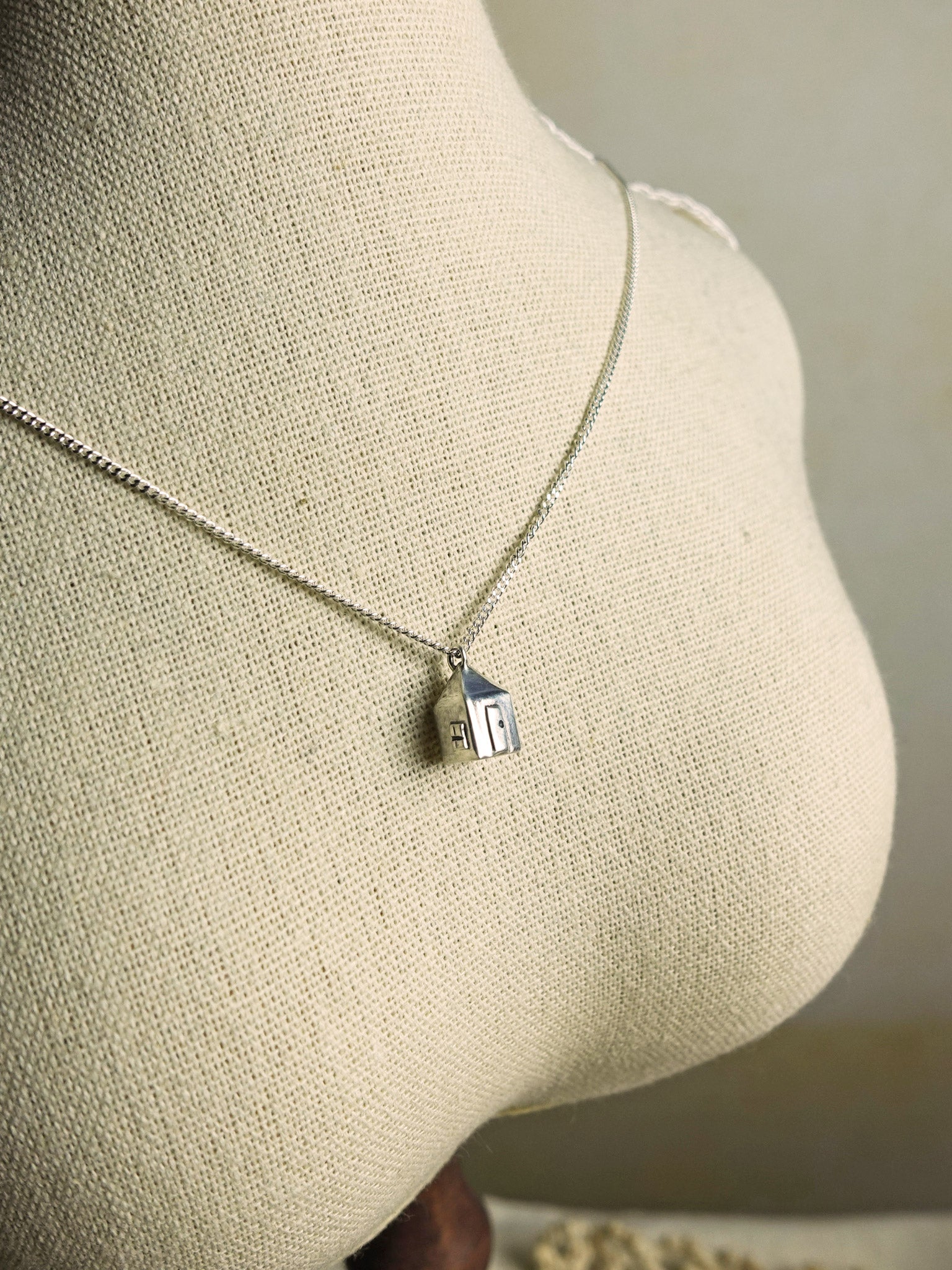Miniature House Necklace II Display