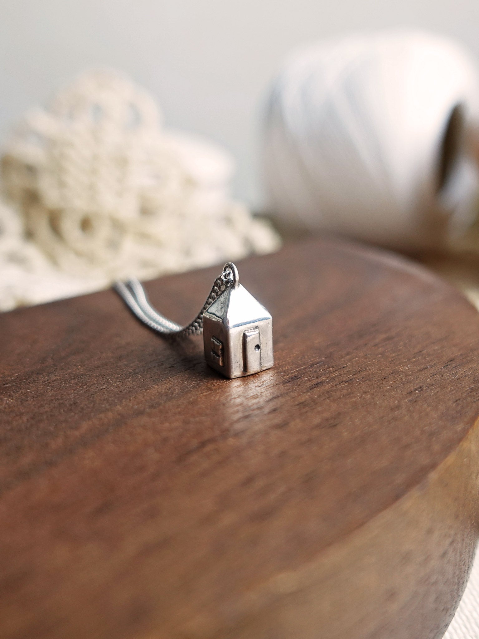 Miniature House Necklace II Left