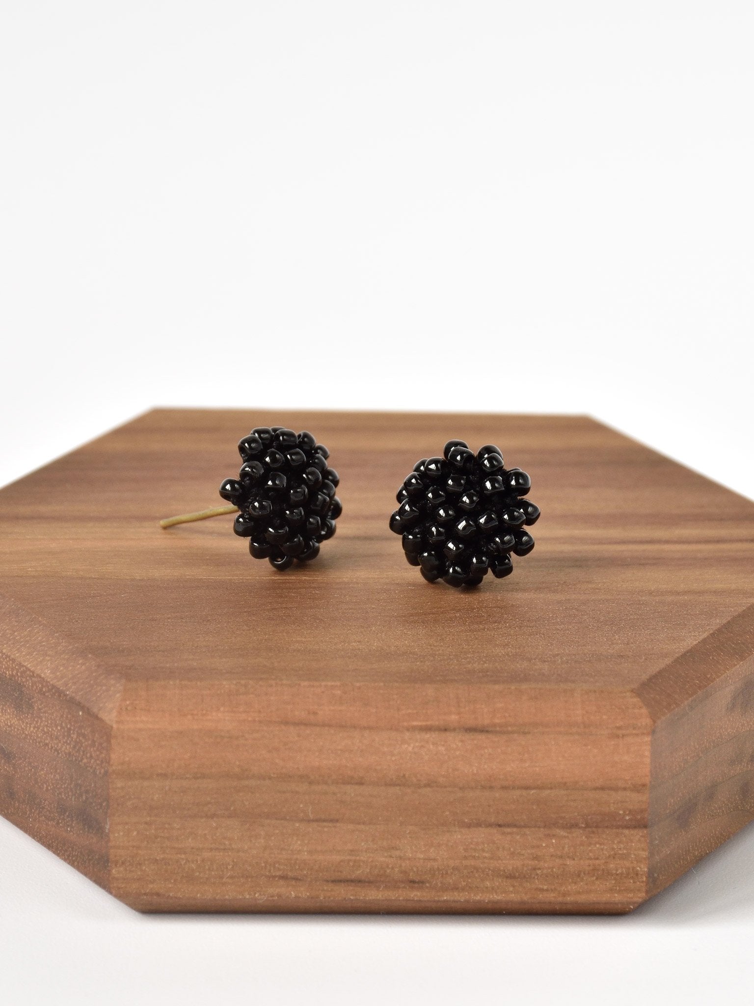 Prelude Petite Studs in Black Right