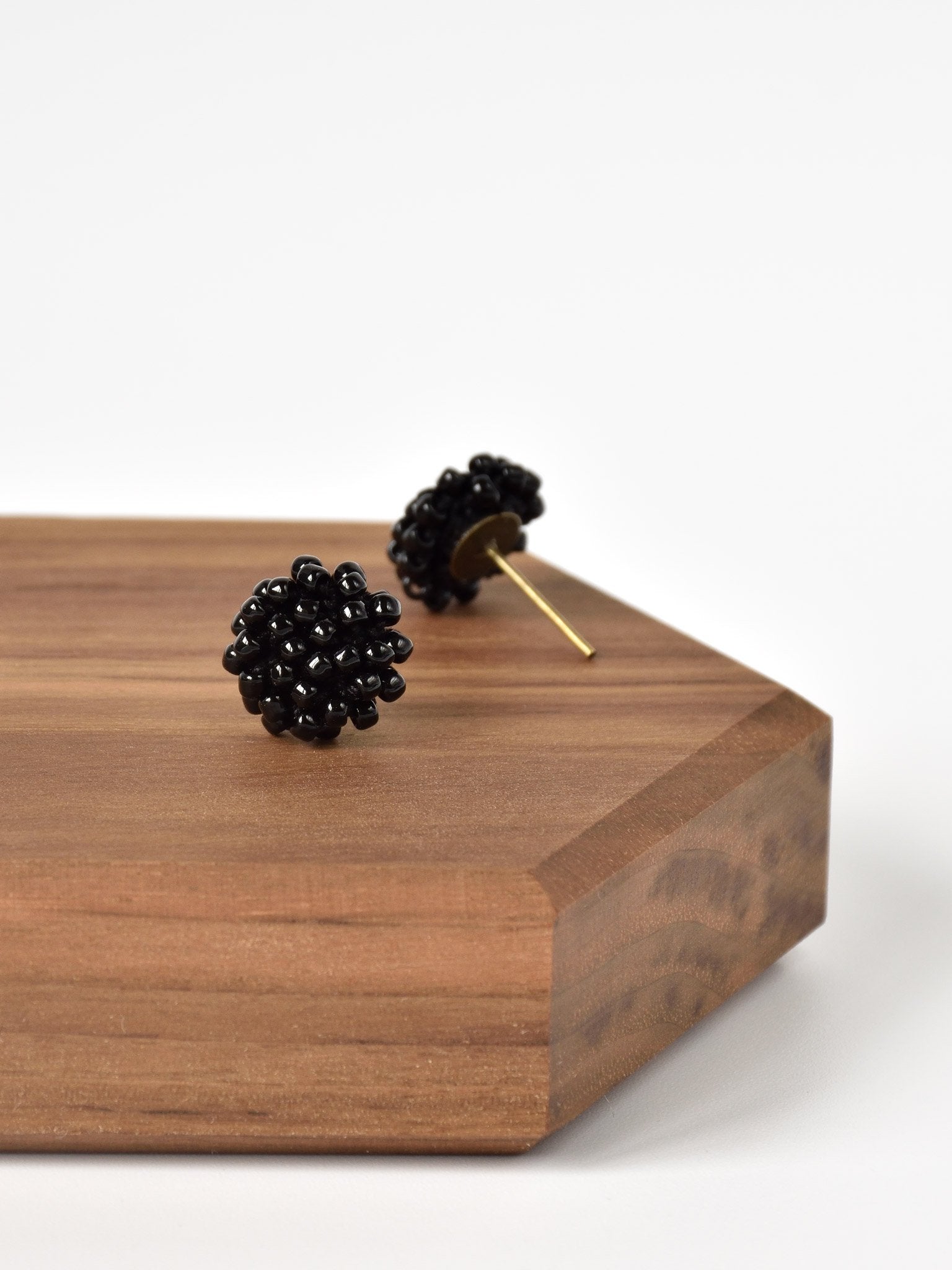 Prelude Petite Studs in Black Back