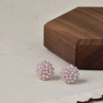 Prelude Petite Studs in Purple Front
