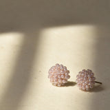 Prelude Petite Studs in Purple Left