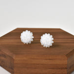 Prelude Petite Studs in White Display