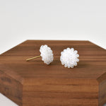 Prelude Petite Studs in White Right