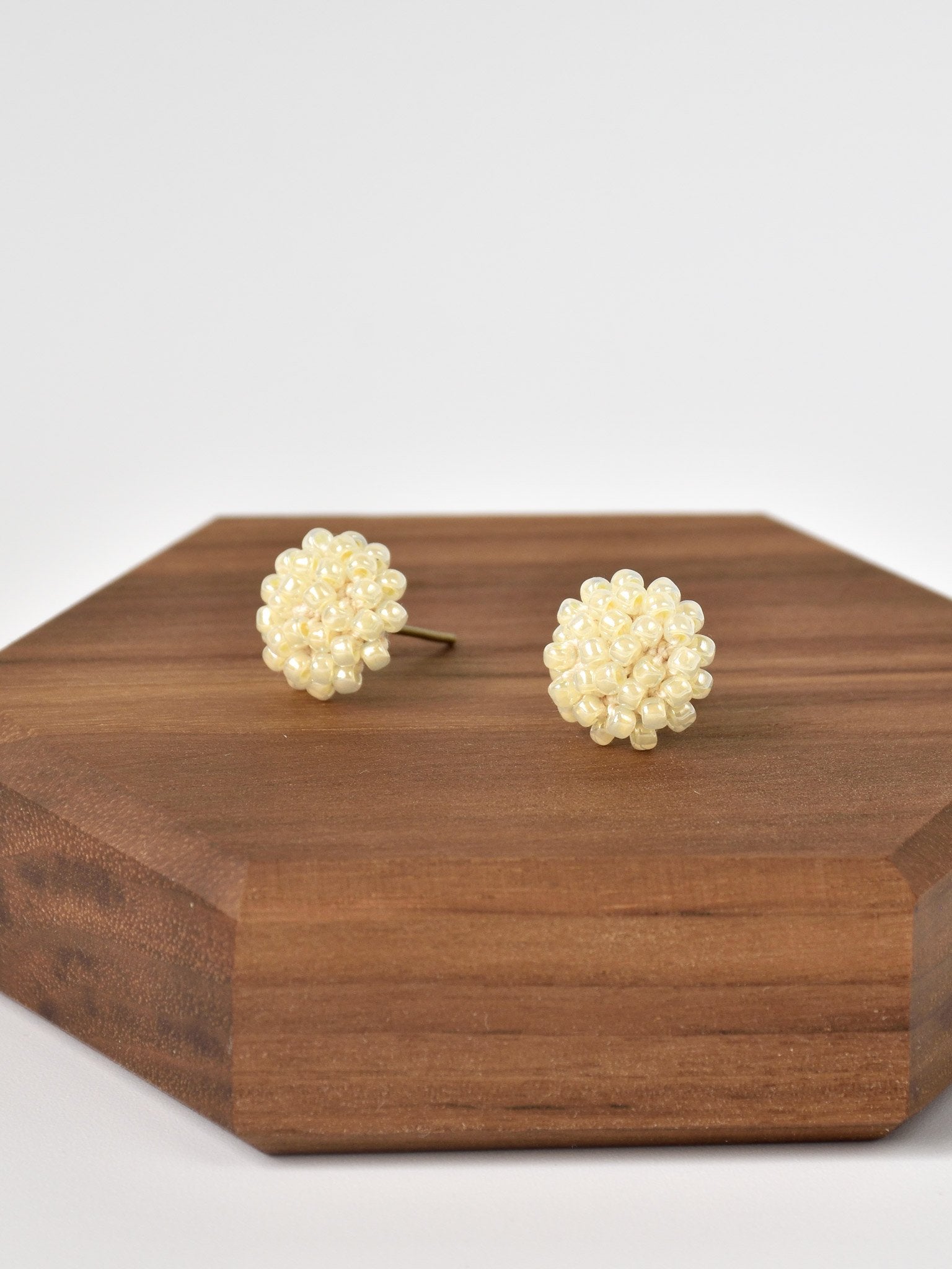 Prelude Petite Studs in Yellow Left