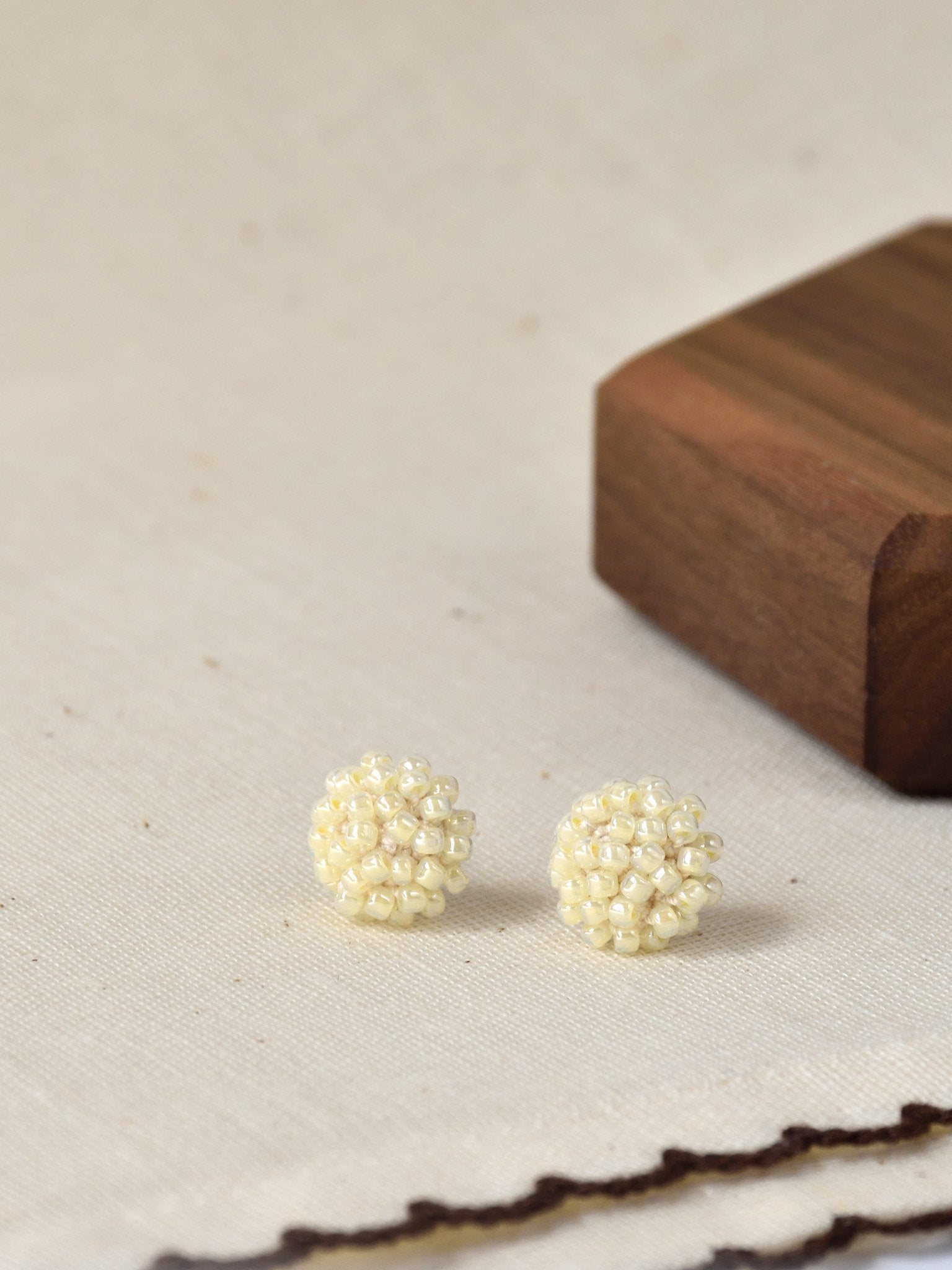 Prelude Petite Studs in Yellow Front