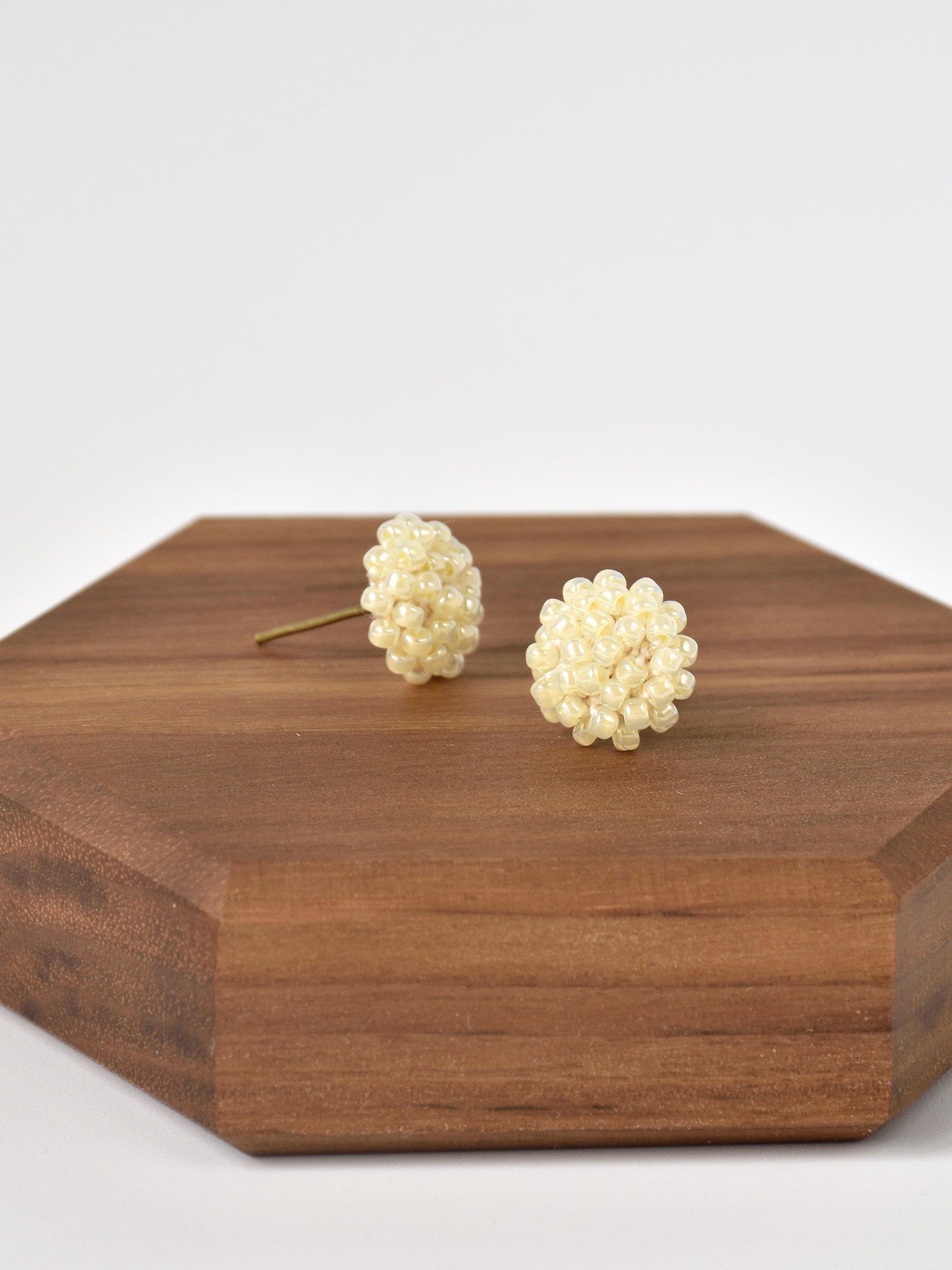 Prelude Petite Studs in Yellow Right