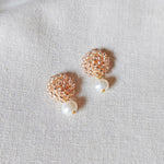 Phoebe Earrings in Champagne Pink Bottom