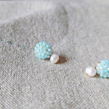 Phoebe Earrings in Blue Side