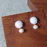 Phoebe Earrings in White Display